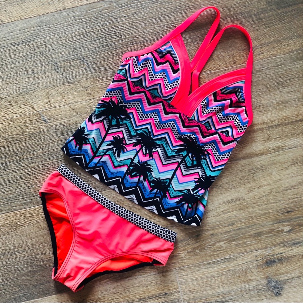 Zero Xposur Girls Two-Piece Tankini Swimwear